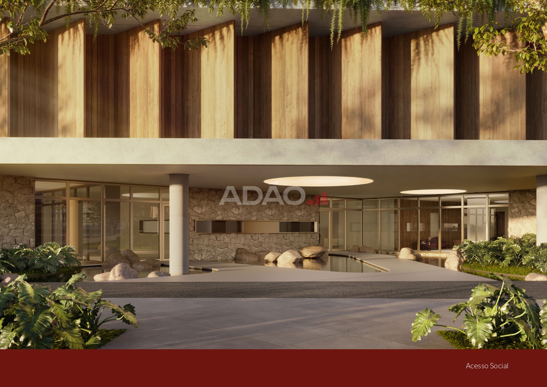 Lobby e áreas comuns do Legítimo Residencial Flamboyant